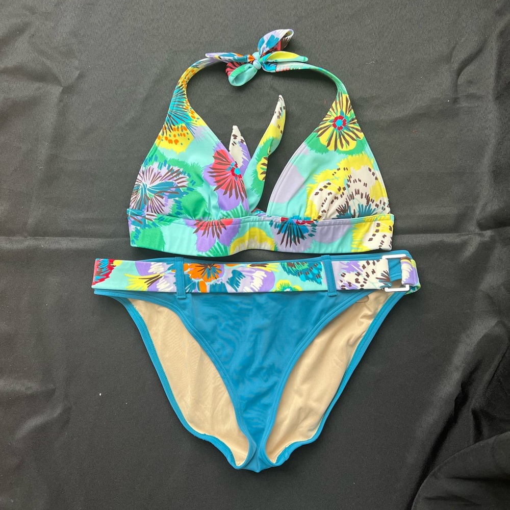 Victoria's Secret Blue Tropical Bikini